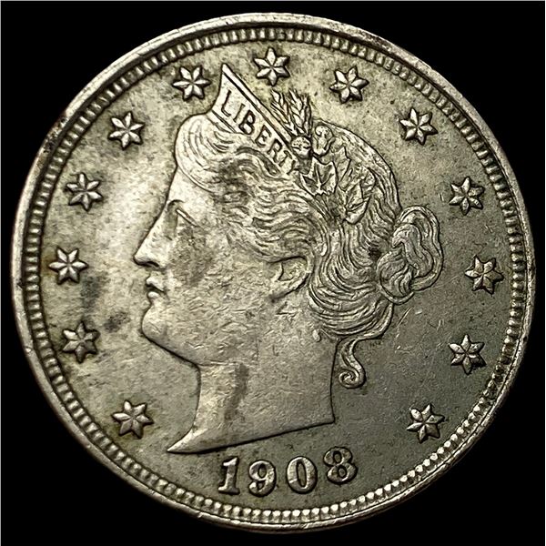 1908 Liberty Head Nickel CLOSELY UNCIRCULATED