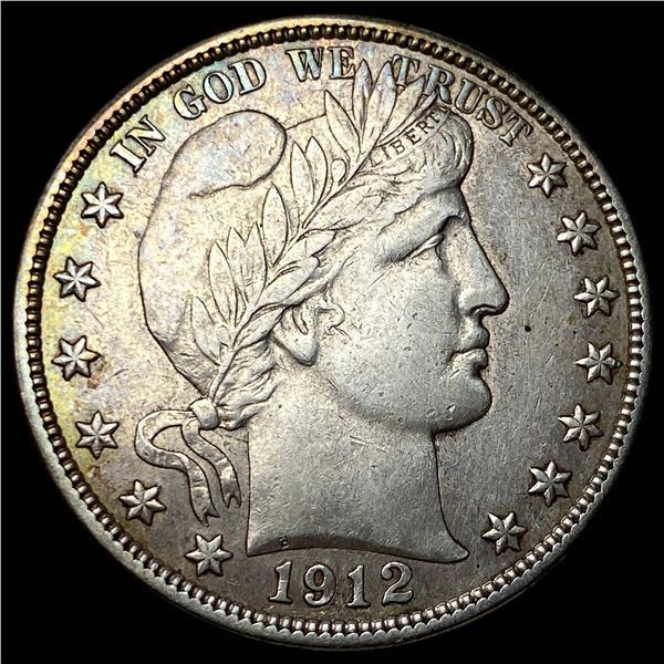 1912 Silver Barber Half Dollar NEARLY UNCIRCULATED