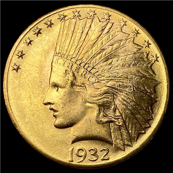 1932 Indian Head $10 Eagle Gold Coin UNCIRCULATED
