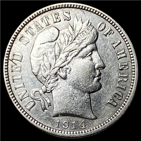 1914-D Silver Barber Dime CLOSELY UNCIRCULATED