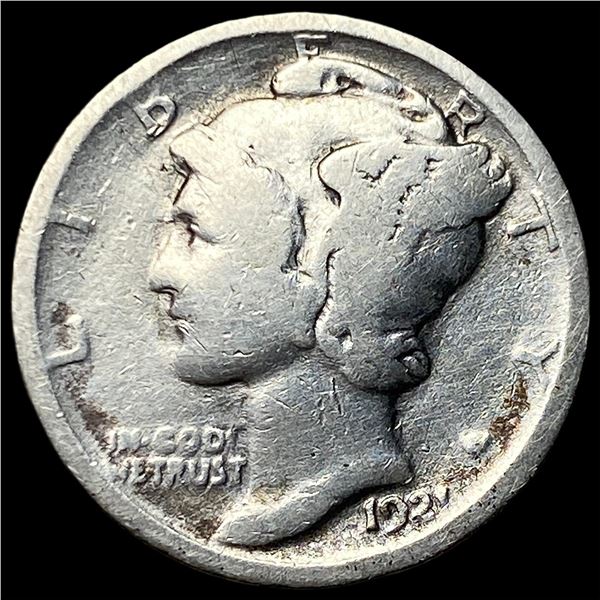 1921 Silver Mercury Dime NICELY CIRCULATED