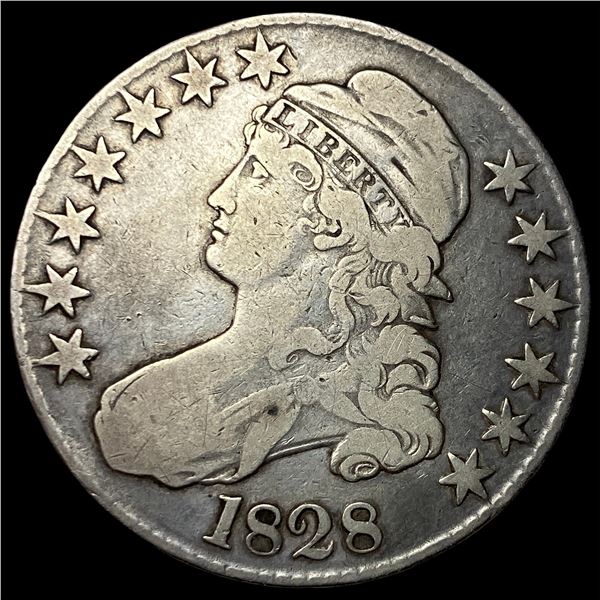 1828 Capped Bust Half Dollar LIGHTLY CIRCULATED