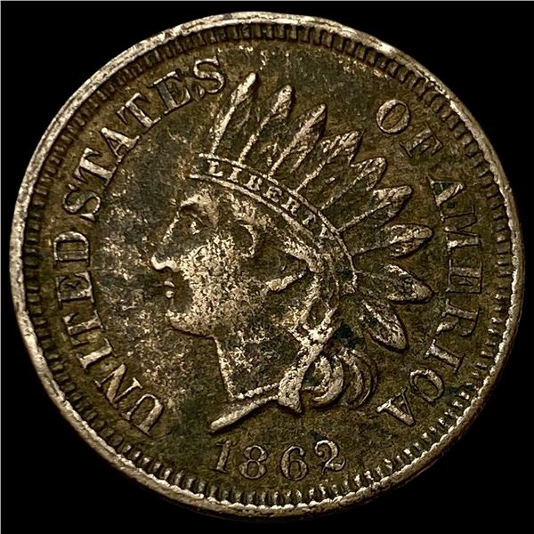 1862 Indian Head Cent ABOUT UNCIRCULATED