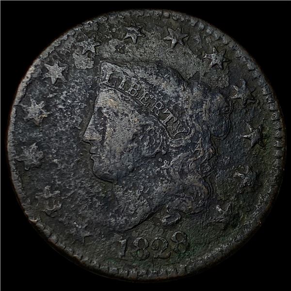1828 Coronet Head Large Cent NICELY CIRCULATED