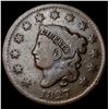 Image 1 : 1827 Coronet Head Large Cent LIGHTLY CIRCULATED