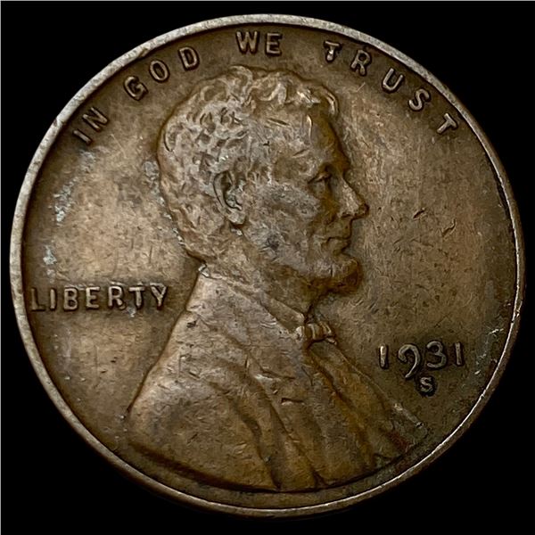 1931-S Lincoln Wheat Cent CLOSELY UNCIRCULATED