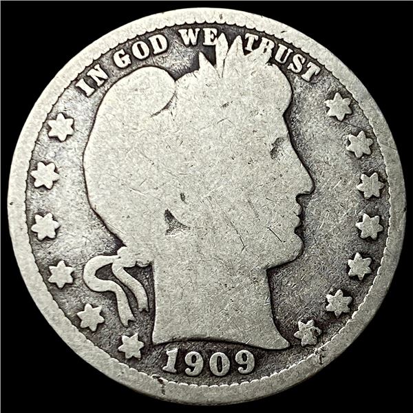 1909-D Barber Silver Quarter NICELY CIRCULATED
