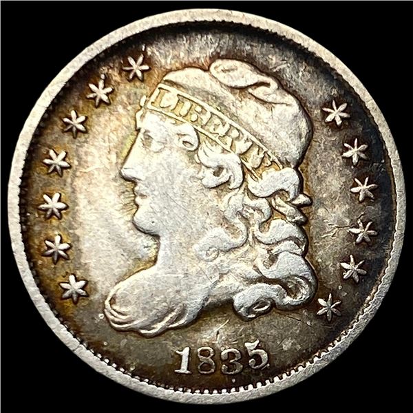 1835 Capped Bust Half Dime LIGHTLY CIRCULATED