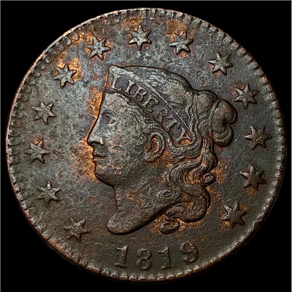 1819 Coronet Head Large Cent HIGH GRADE