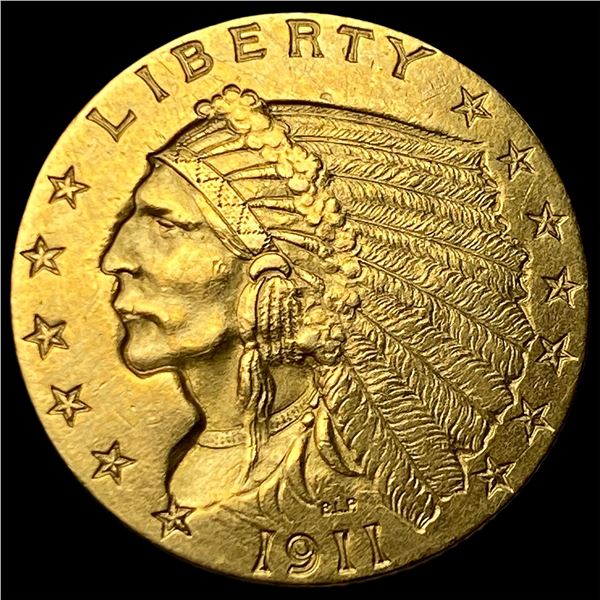 1911 Indian Head Gold $2.5 Quarter Eagle UNCIRCULATED