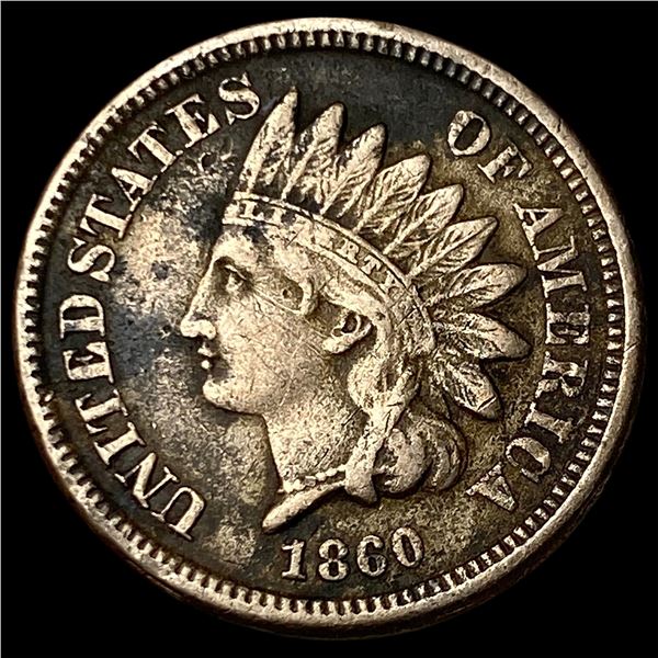 1860 Indian Head Cent LIGHTLY CIRCULATED