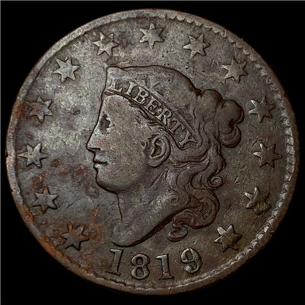 1819 Coronet Head Large Cent LIGHTLY CIRCULATED