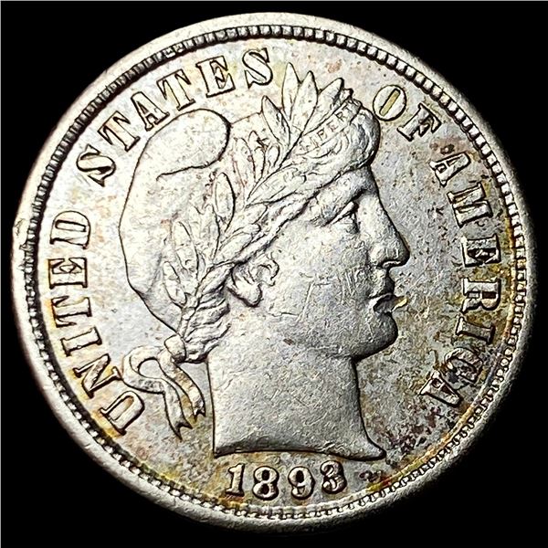 1893-S Silver Barber Dime CLOSELY UNCIRCULATED