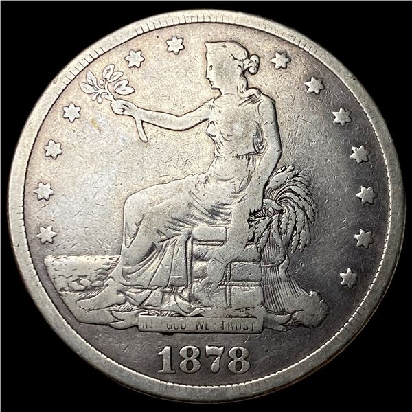1878-S Silver Trade Dollar NICELY CIRCULATED