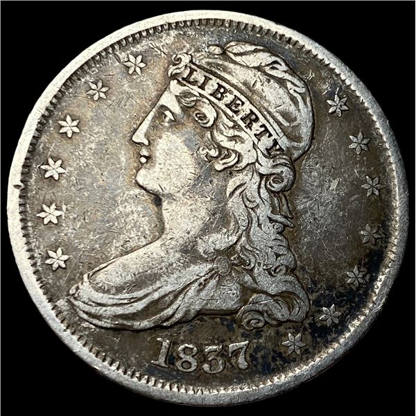 1837 Capped Bust Half Dollar LIGHTLY CIRCULATED