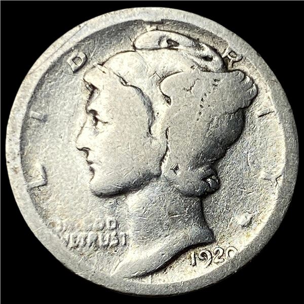 1920-D Silver Mercury Dime NICELY CIRCULATED