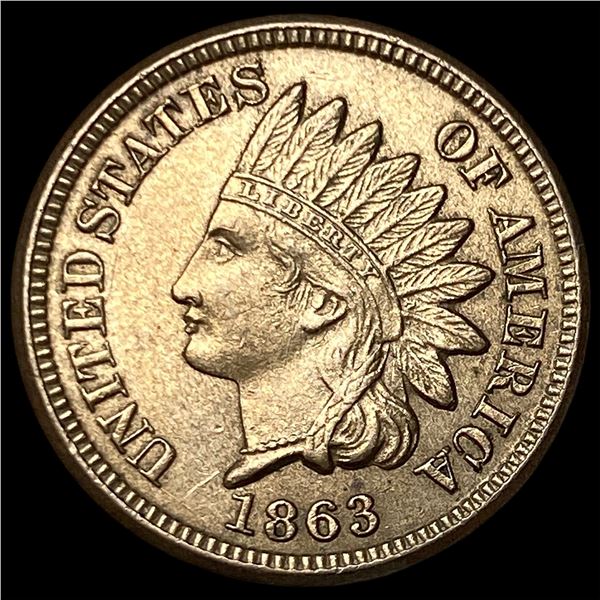 1863 Indian Head Cent CLOSELY UNCIRCULATED