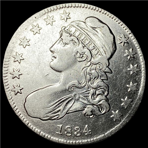 1834 Capped Bust Half Dollar CLOSELY UNCIRCULATED