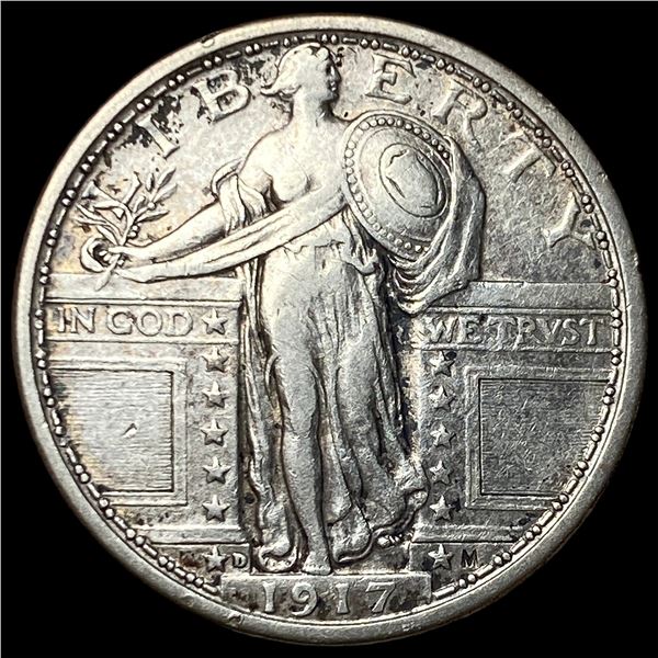 1917-D Type 1 Standing Liberty Quarter CLOSELY UNCIRCULATED