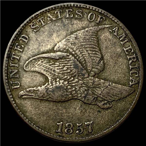 1857 Flying Eagle Cent NEARLY UNCIRCULATED