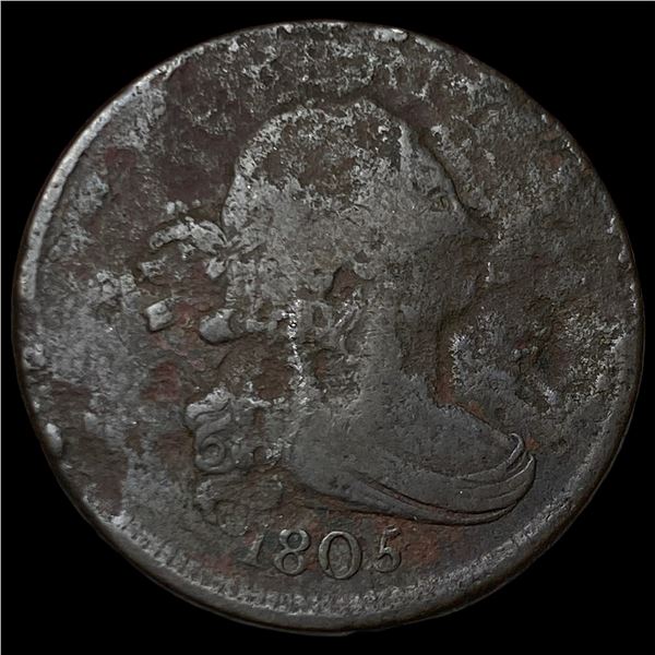 1805 Draped Bust Half Cent NICELY CIRCULATED