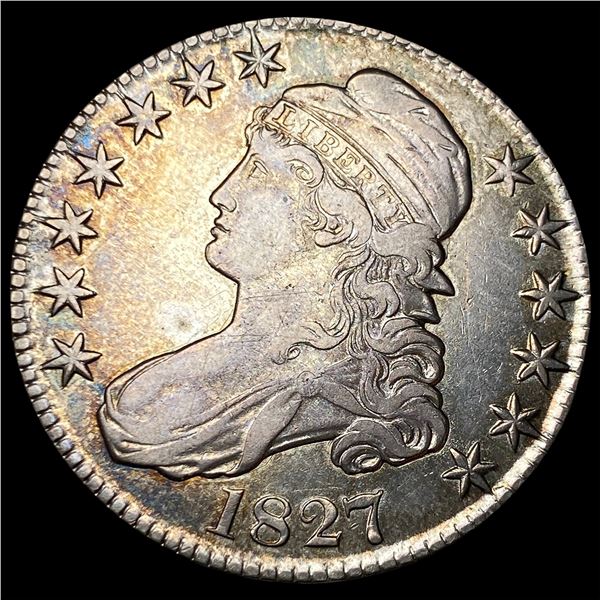 1827 Capped Bust Half Dollar NEARLY UNCIRCULATED