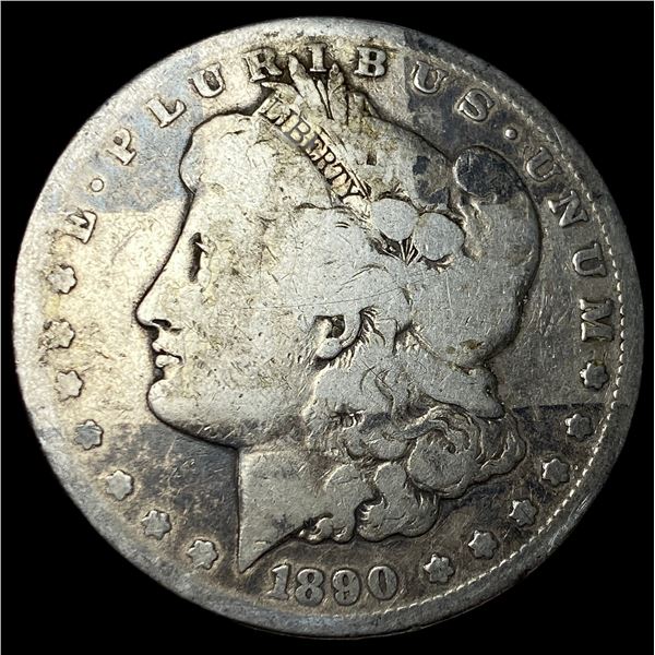 1890-CC Silver Morgan Dollar LIGHTLY CIRCULATED
