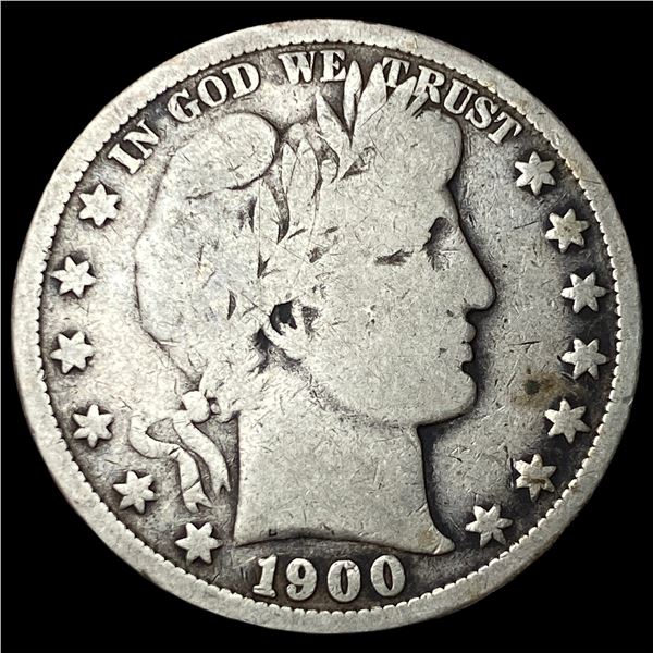 1900-S Silver Barber Half Dollar NICELY CIRCULATED