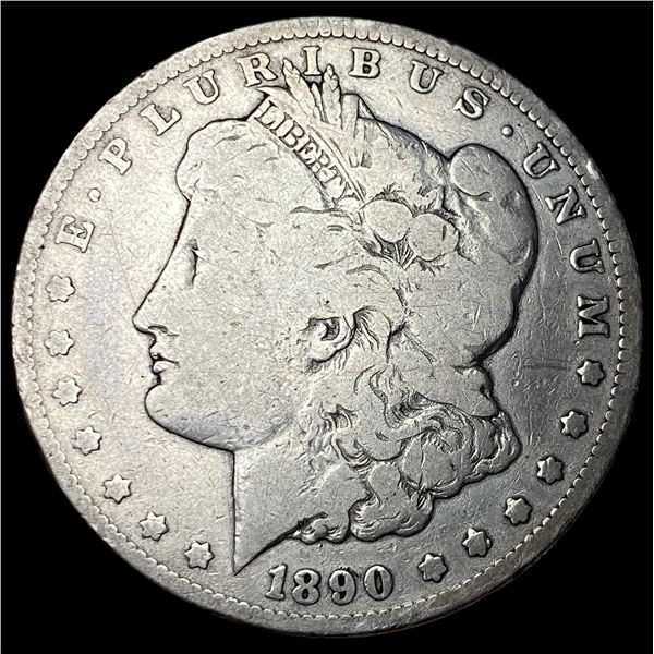 1890-CC Silver Morgan Dollar LIGHTLY CIRCULATED