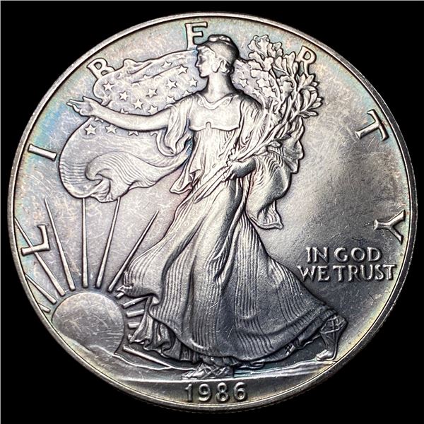 1986 1oz Silver American Eagle $1 SUPERB GEM BU