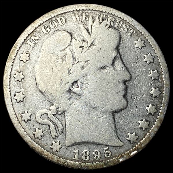 1895-O Silver Barber Half Dollar LIGHTLY CIRCULATED