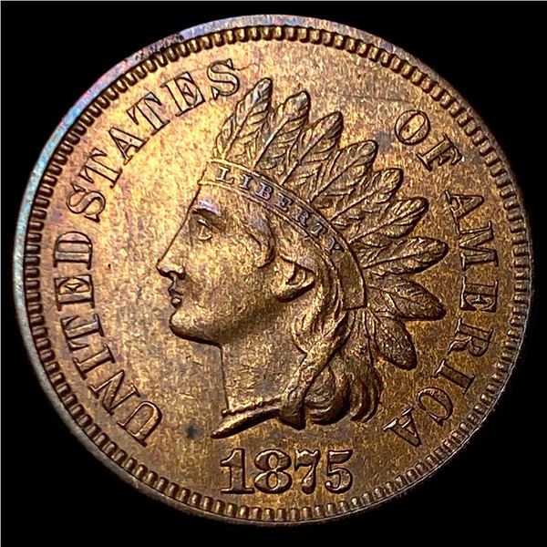 1875 Indian Head Cent CLOSELY UNCIRCULATED