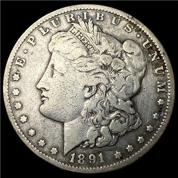 1891-CC Silver Morgan Dollar LIGHTLY CIRCULATED
