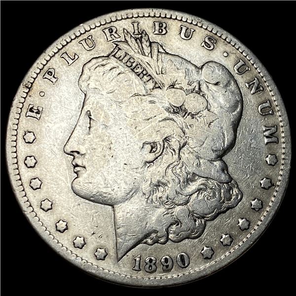 1890-CC Silver Morgan Dollar LIGHTLY CIRCULATED