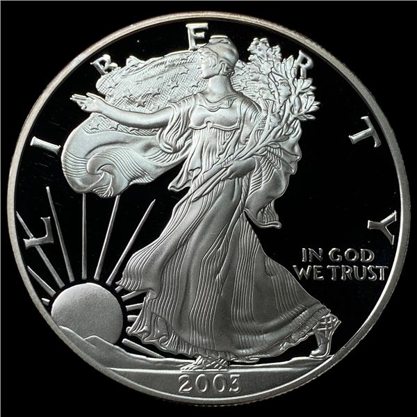2003-W 1oz Silver American Eagle Proof $1 GEM PROOF