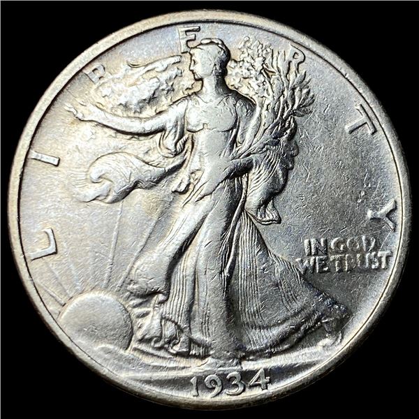 1934 Silver Walking Liberty Half Dollar NEARLY UNCIRCULATED