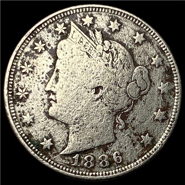 1886 Liberty Head Nickel NICELY CIRCULATED