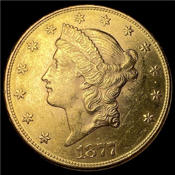 1877 Liberty Head $20 Double Eagle UNCIRCULATED