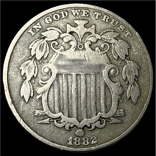 1882 Shield Nickel LIGHTLY CIRCULATED