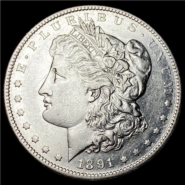 1891-S Silver Morgan Dollar CHOICE AU