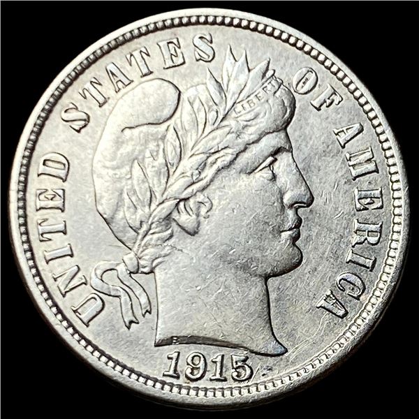1915-S Silver Barber Dime CLOSELY UNCIRCULATED