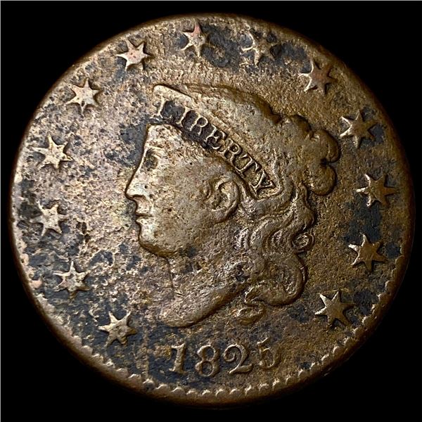 1825 Coronet Head Large Cent LIGHTLY CIRCULATED