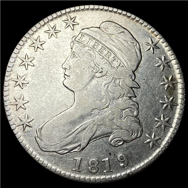 1819 Silver Capped Bust Half Dollar LIGHTLY CIRCULATED