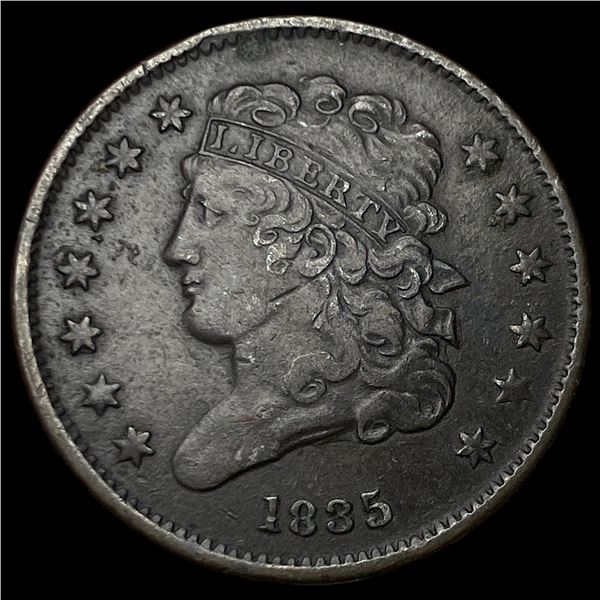 1835 Classic Head Half Cent CLOSELY UNCIRCULATED