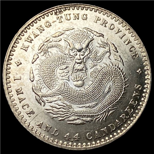 Kwang-Tung Silver 1 Mace and 4.4 Candareens UNCIRCULATED