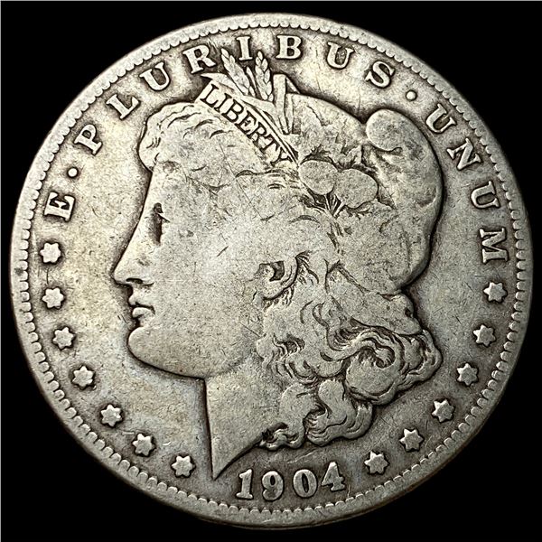 1904-S Silver Morgan Dollar LIGHTLY CIRCULATED