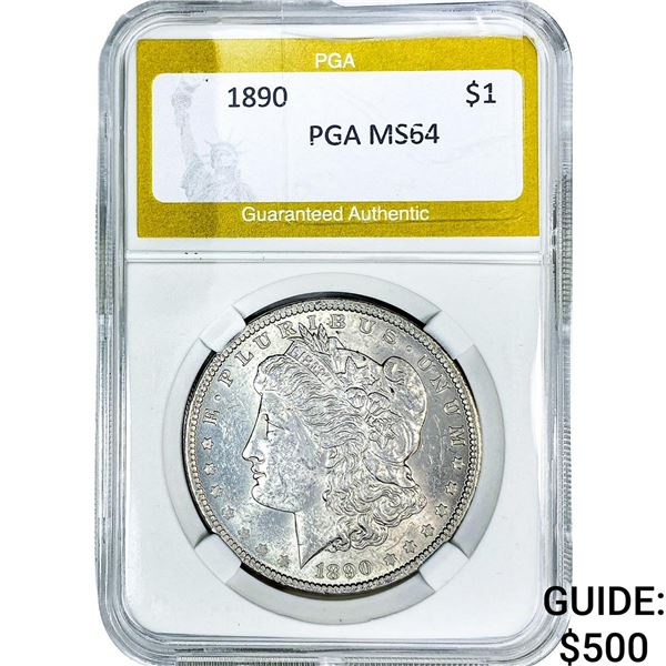1890 Morgan Silver Dollar PGA MS64