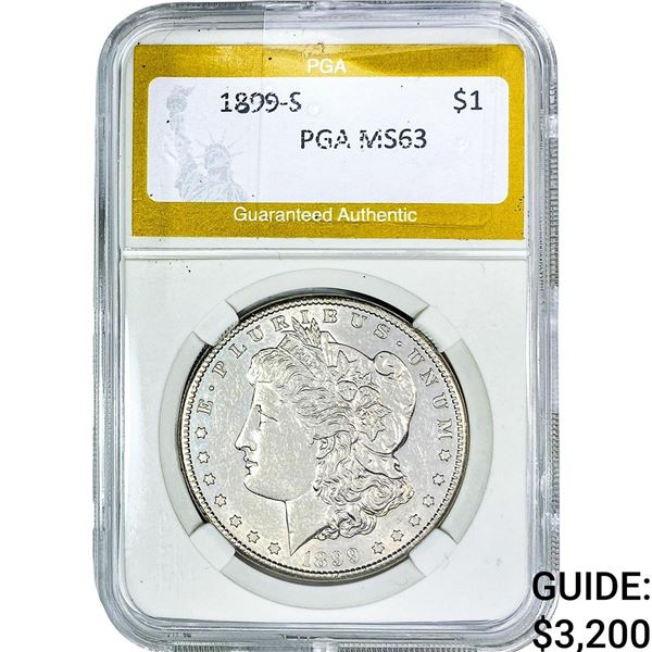 1899-S Morgan Silver Dollar PGA MS63