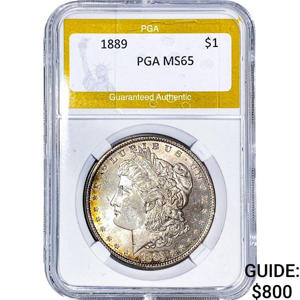 1889 Morgan Silver Dollar PGA MS65