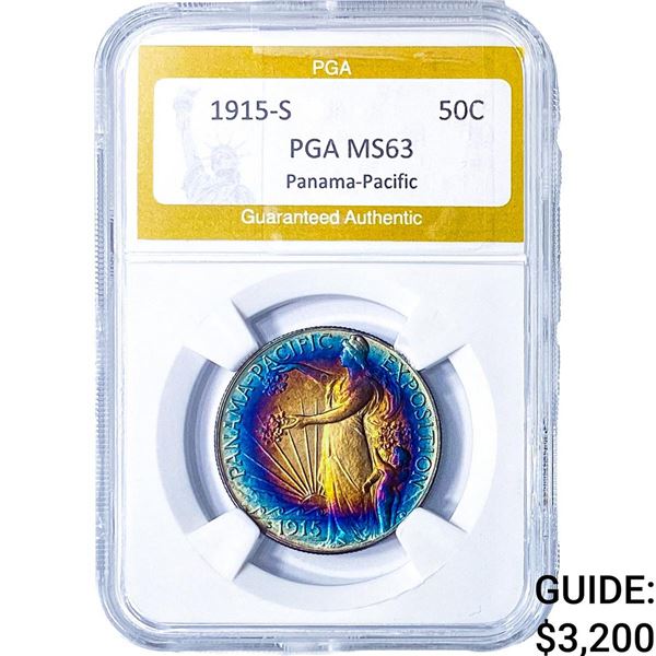 1915-S Panama-Pacific Half Dollar PGA MS63